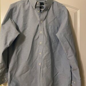 Classic Blue Men's Button-Down Shirt